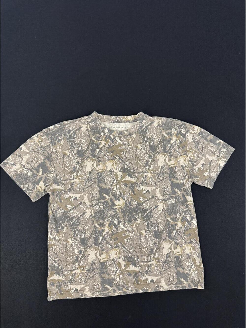 Aeropostale Men's XL Short Sleeve T-Shirt with Camouflage Leaf Print